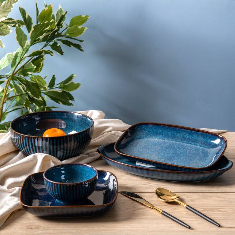 Cove Serving Bowl - Teal Blue - Image 4