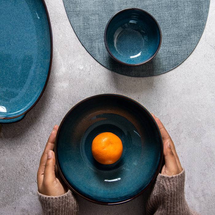 Cove Serving Bowl - Teal Blue - Image 5