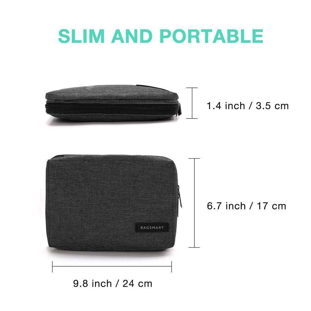 Electronics Organiser, Small - Heather Black - Image 8