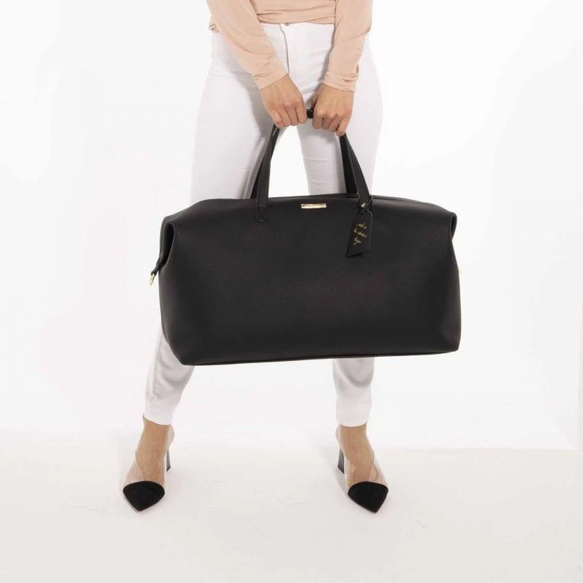 Holdall Weekend Duffel Bag Large - Black - Image 6
