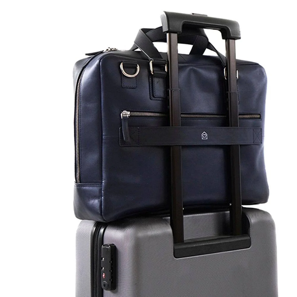 Lyon Messenger Laptop Bag - Deep Blue Sea - Image 4