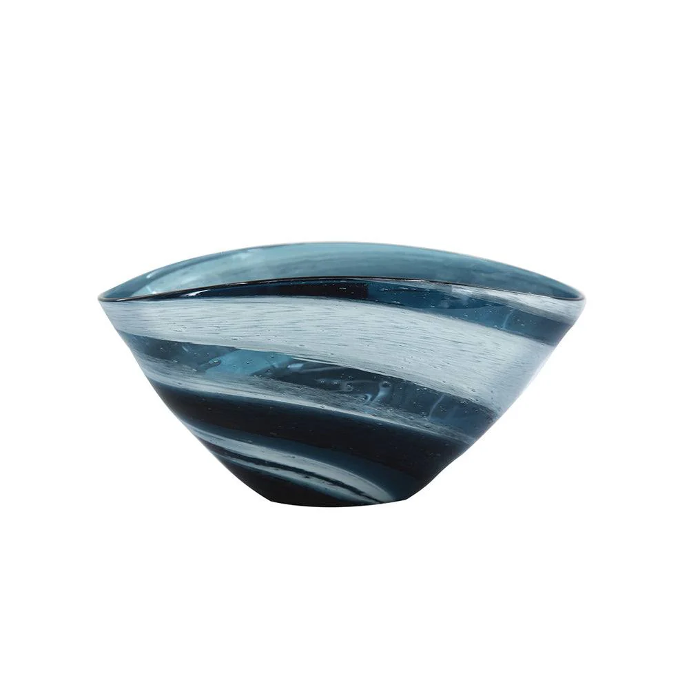 Sandstorm Decorative Bowl Large - Blue Grey - Image 3