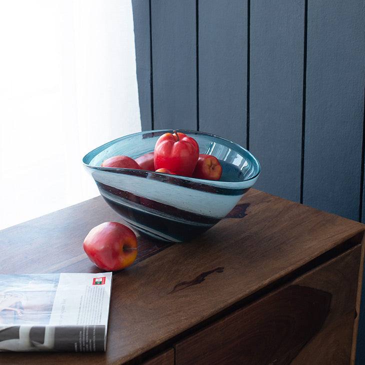 Sandstorm Decorative Bowl Large - Blue Grey - Image 7